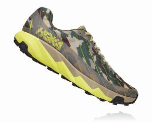 Hoka One One Men's Torrent Trail Shoes Grey/Yellow Sale Online [TFXZK-0389]